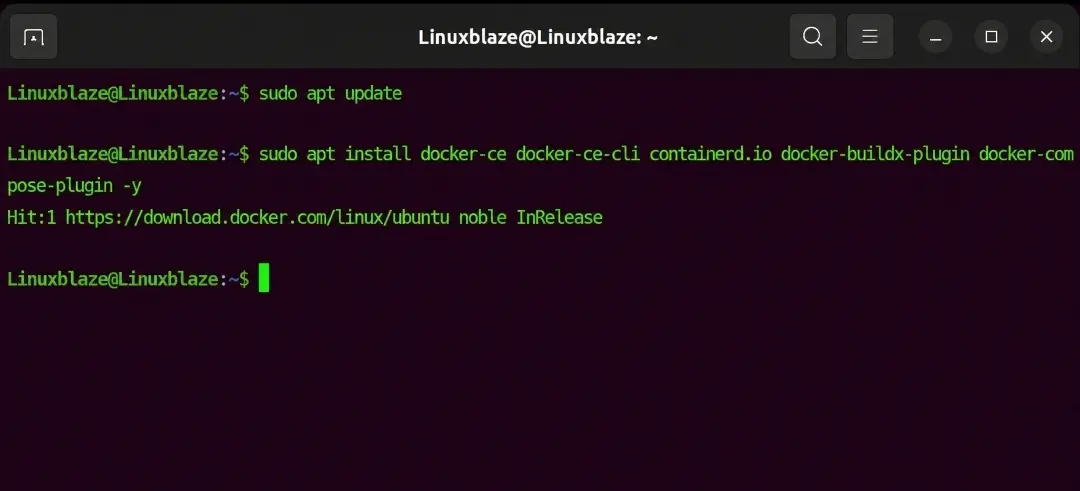 docker manual linuxblaze