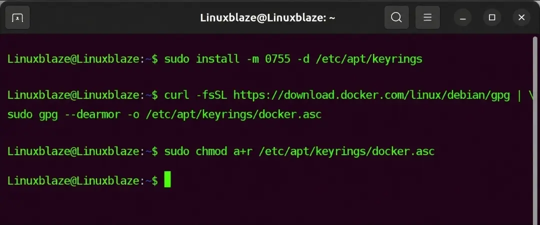 docker manual linxublaze