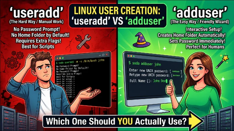 adduser vs useradd